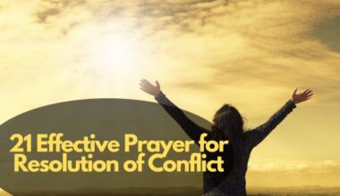 21 Effective Prayer for Resolution of Conflict