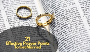 Effective Prayer Points To Get Married