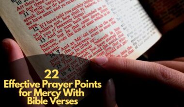 Effective Prayer Points for Mercy With Bible Verses