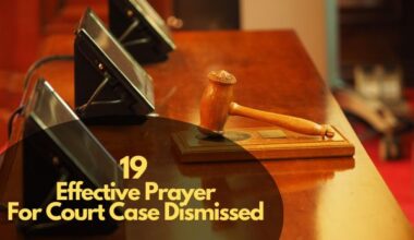 Prayer for Court Case To Be Dismissed