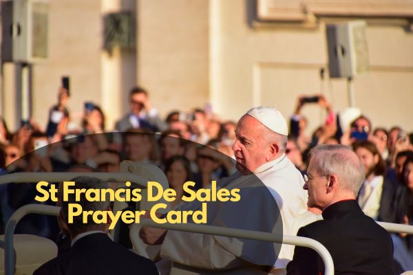 St Francis De Sales Prayer Card