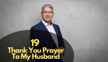 Thank You Prayer To My Husband
