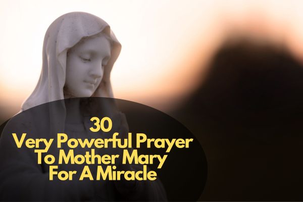 Very Powerful Prayer To Mother Mary For A Miracle