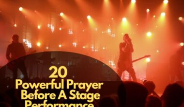 Powerful Prayer Before a Stage Performance