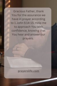 Embracing Confidence In Prayer