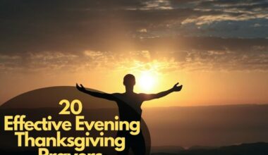 Evening Thanksgiving Prayers