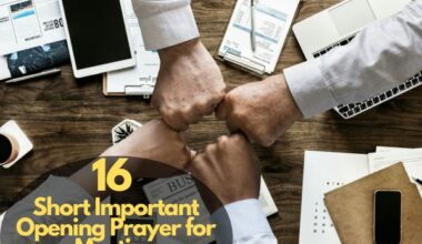 Important Opening Prayer for Meeting