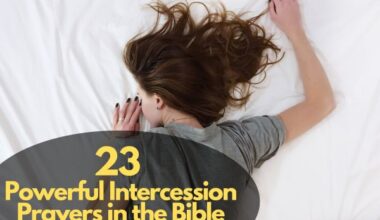 Intercession Prayers in the Bible