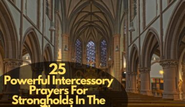Intercessory Prayers For Strongholds In The Church