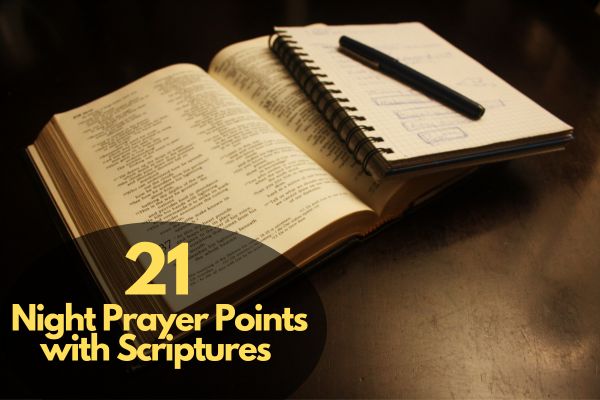Night Prayer Points with Scriptures