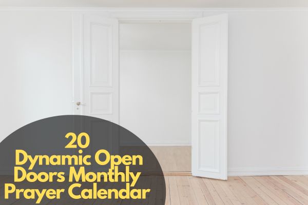 Open Doors Monthly Prayer Calendar