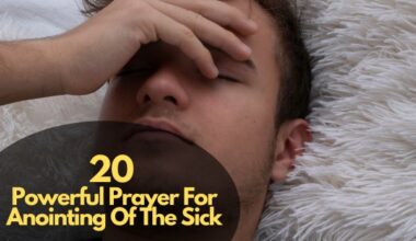 Prayer For Anointing Of The Sick