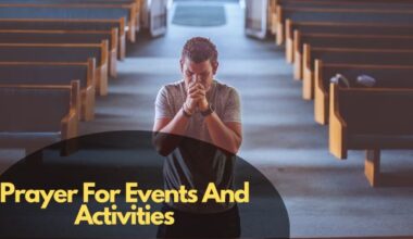 Prayer For Events And Activities