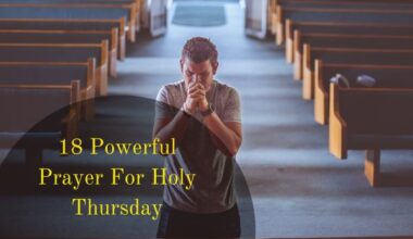 Prayer For Holy Thursday