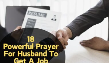 Prayer For Husband To Get A Job
