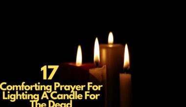 Prayer For Lighting A Candle For The Dead