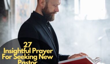 Prayer For Seeking New Pastor