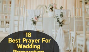 Prayer For Wedding Preparation