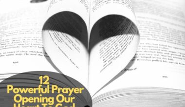 Opening Our Heart To God Prayer