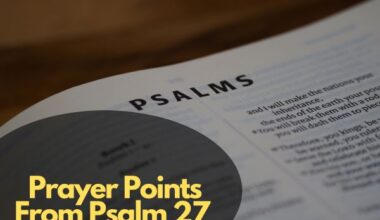 Prayer Points From Psalm 27