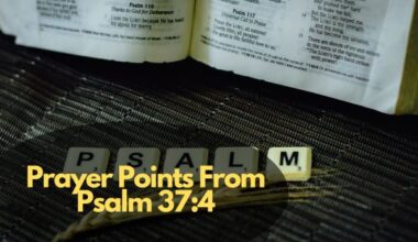 Prayer Points From Psalm 37:4