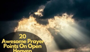Prayer Points On Open Heaven