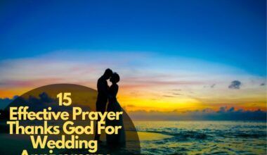 Prayer Thanks God For Wedding Anniversary