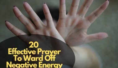 Prayer To Ward Off Negative Energy