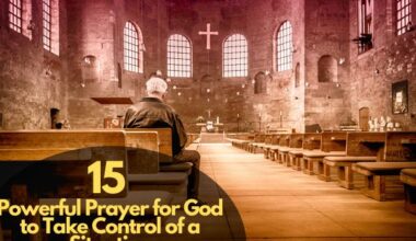 Prayer for God to Take Control of a Situation