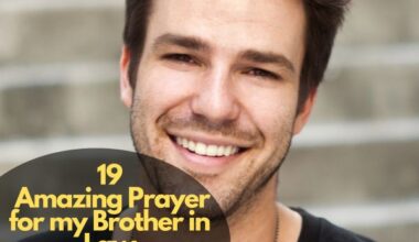 Prayer for my Brother in Law
