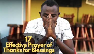 Prayer of Thanks for Blessings