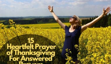 Prayer of Thanksgiving For Answered Prayers