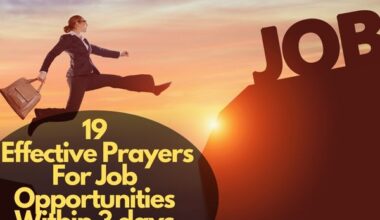 Prayers For Job Opportunities Within 3 days