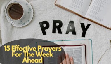 Prayers For The Week Ahead