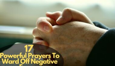 Prayers To Ward Off Negative Energy