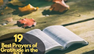 Prayers of Gratitude in the Bible