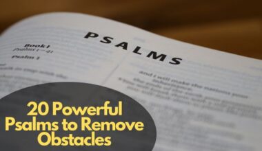 Psalms to Remove Obstacles