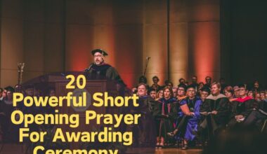 Short Opening Prayer For Awarding Ceremony