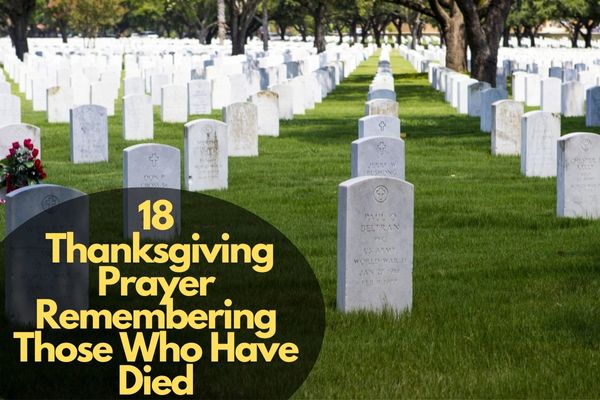 Thanksgiving Prayer Remembering Those Who Have Died