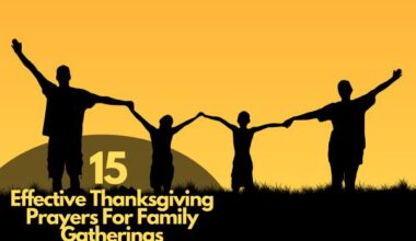 Thanksgiving Prayers For Family Gatherings
