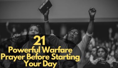 Warfare Prayer Before Starting Your Day